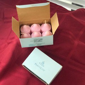 12 Partylite Strawberry Rhubarbe Votive Candles